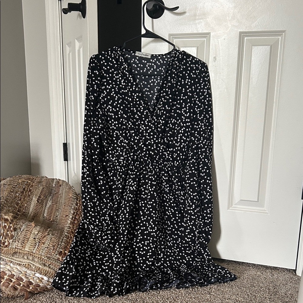 Black and White Polka Dot Dress